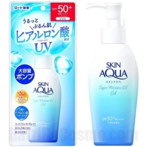 Rohto Skin Aqua UV Super Moisture Gel Pump 140g SPF50 PA++++