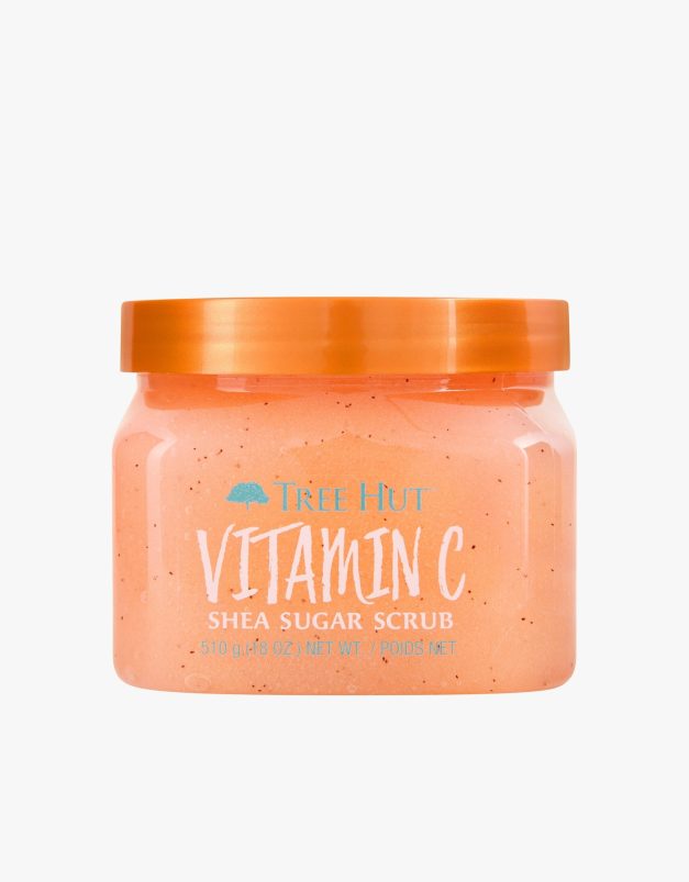 Tree Hut Vitamin C Shea Sugar Scrub, 18 oz, Ultra Hydrating and Exfoliating Scrub for Nourishing Essential Body Care