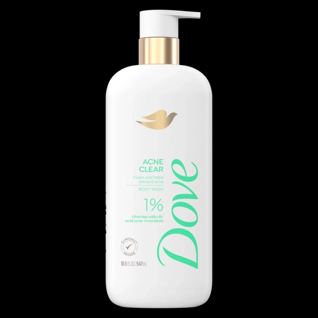Dove Acne Body Wash with 1% Salicylic Acid 547ml - Image 2